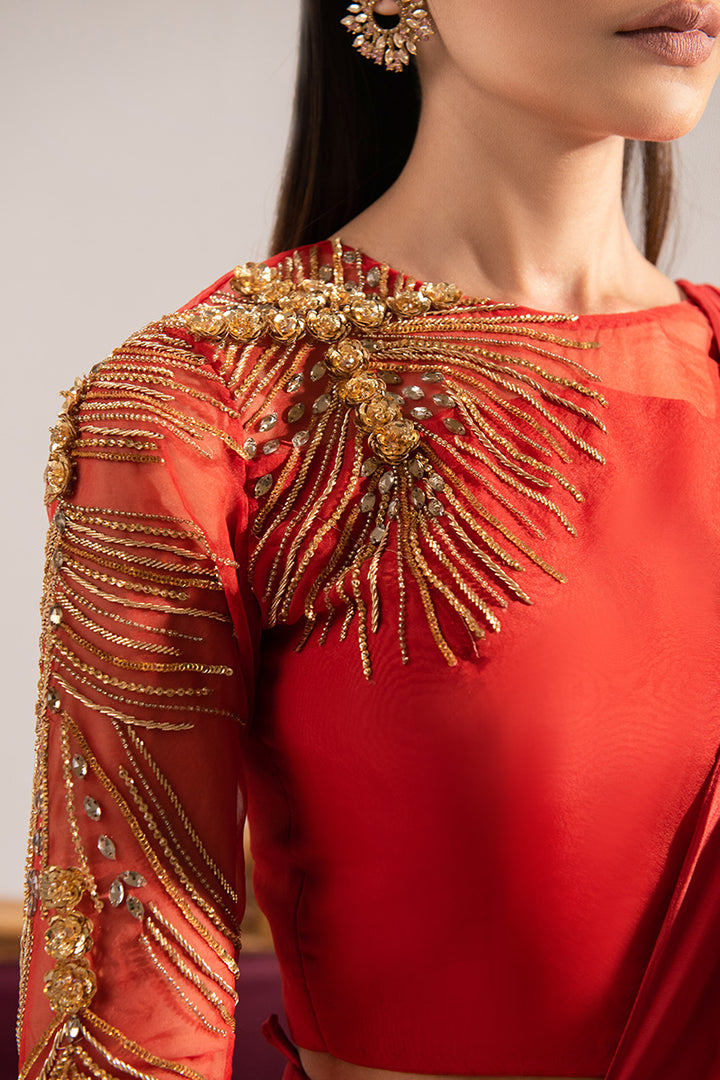 Maria Osama Khan | Tiffany Formals | Carnelian - Ladies Clothes - Maria Faisal