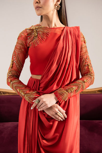 Maria Osama Khan | Tiffany Formals | Carnelian - Ladies Clothes - Maria Faisal