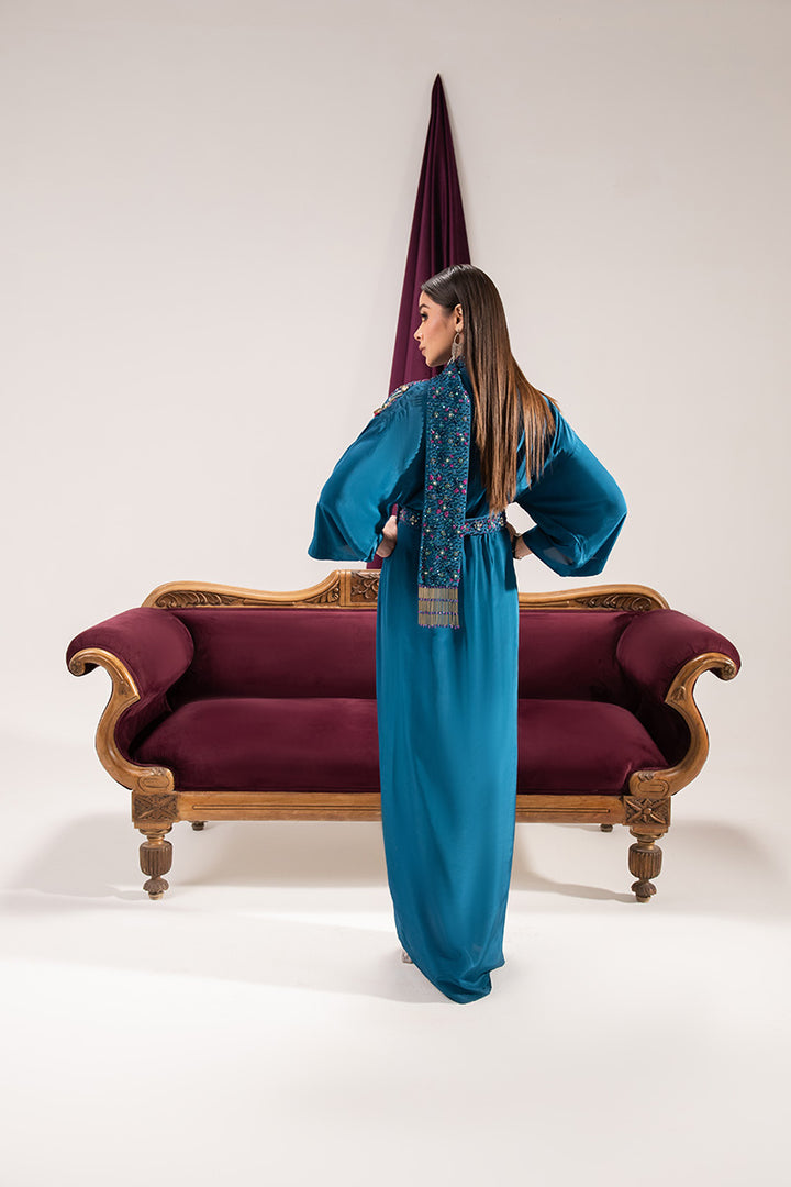 Maria Osama Khan | Tiffany Formals | Sapphire - Ladies Clothes - Maria Faisal