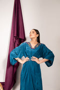 Maria Osama Khan | Tiffany Formals | Sapphire - Ladies Clothes - Maria Faisal