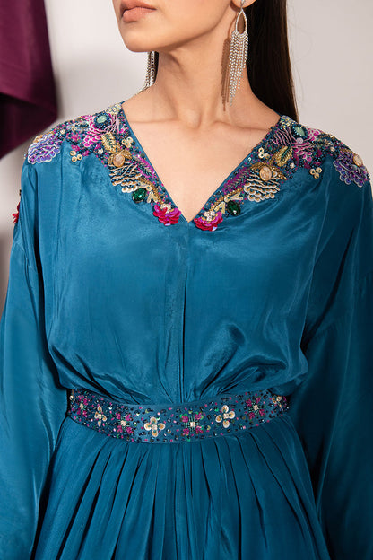 Maria Osama Khan | Tiffany Formals | Sapphire - Ladies Clothes - Maria Faisal