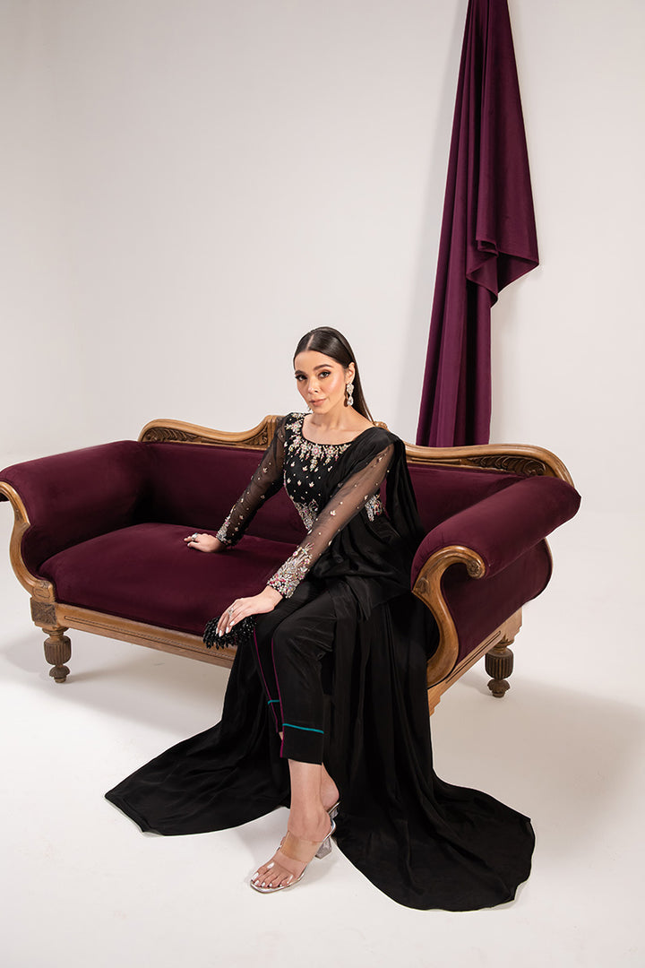Maria Osama Khan | Tiffany Formals | Obsidian - Ladies Clothes - Maria Faisal