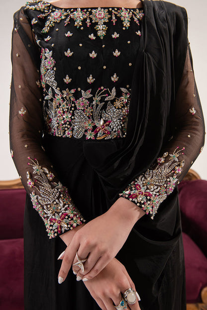 Maria Osama Khan | Tiffany Formals | Obsidian - Ladies Clothes - Maria Faisal