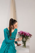 Maria Osama Khan | Tiffany Formals | Aquamarine - Ladies Clothes - Maria Faisal