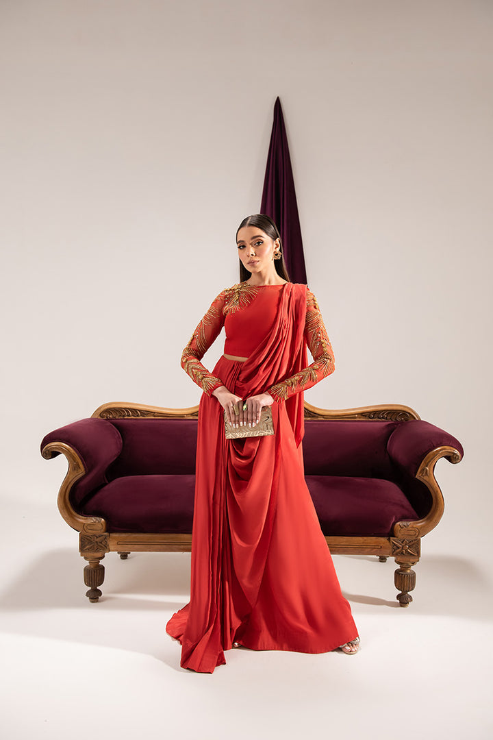 Maria Osama Khan | Tiffany Formals | Carnelian - Ladies Clothes - Maria Faisal