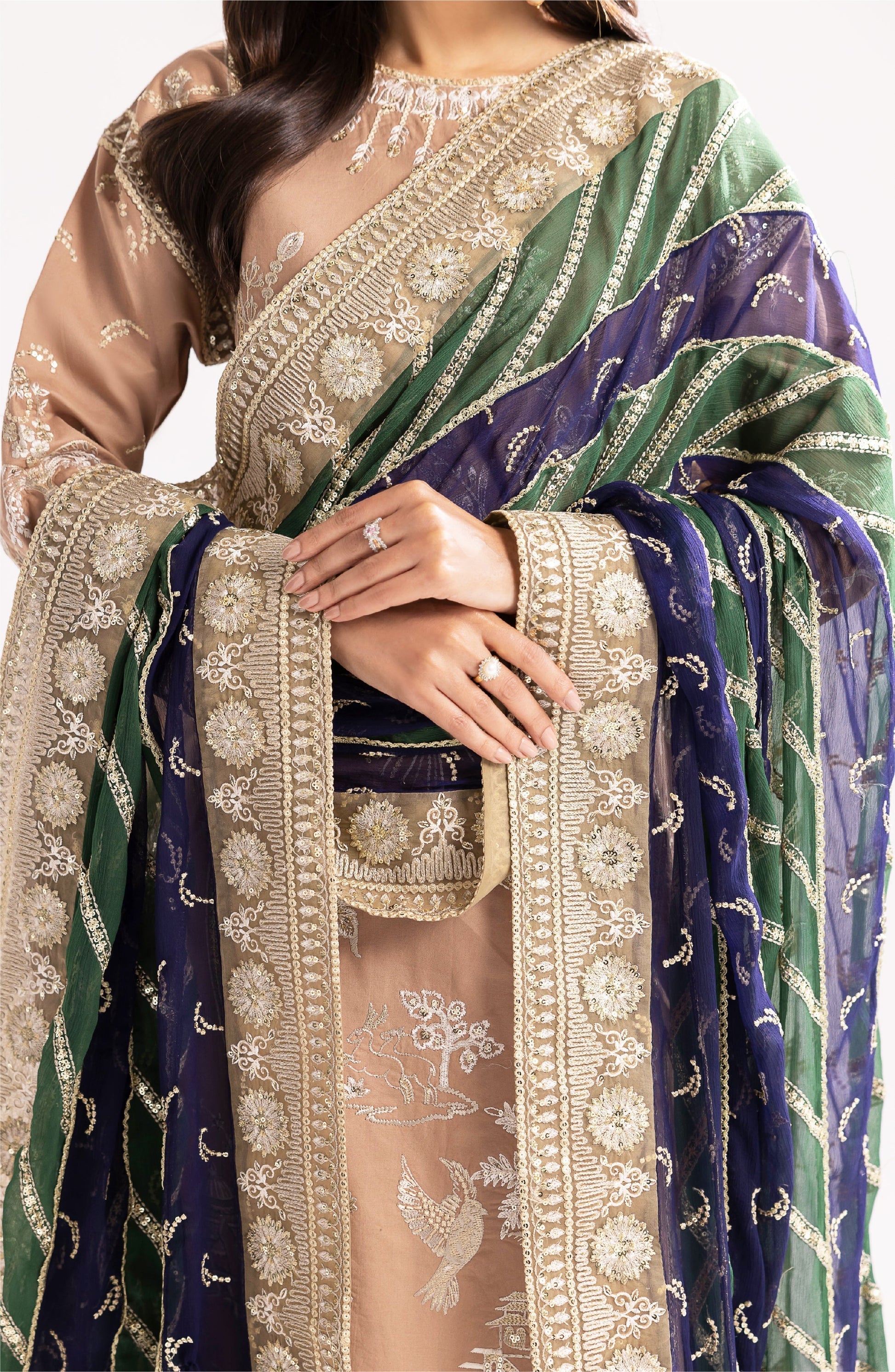 Maryum N Maria | Eid Luxury Lawn 24 | Fareena - Waniyas