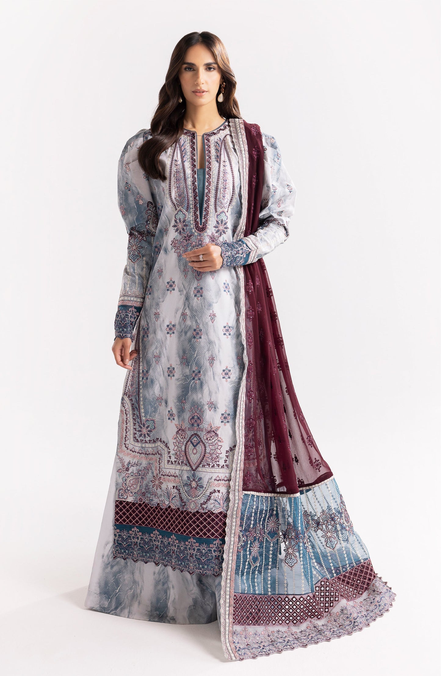 Maryum N Maria | Eid Luxury Lawn 24 | Jahanara - Waniyas