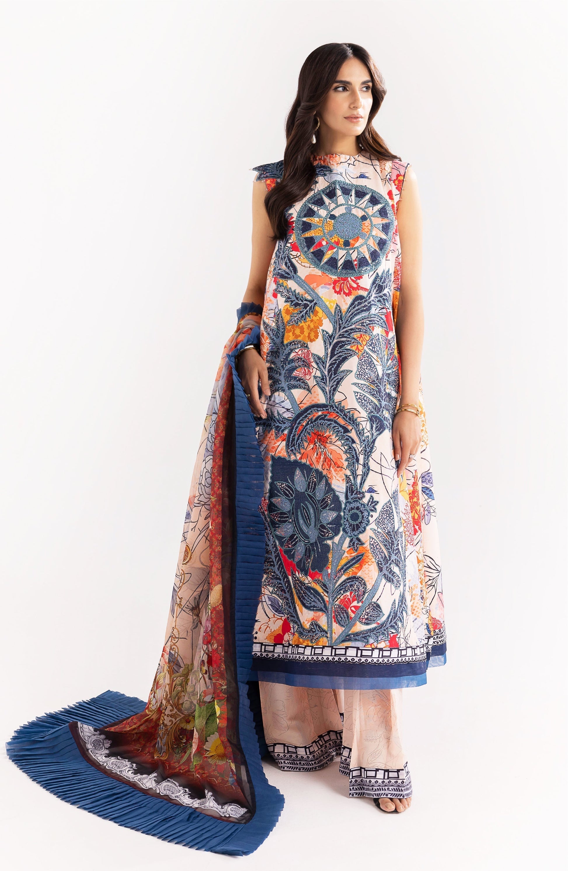 Maryum N Maria | Eid Luxury Lawn 24 | Shafaq - Waniyas