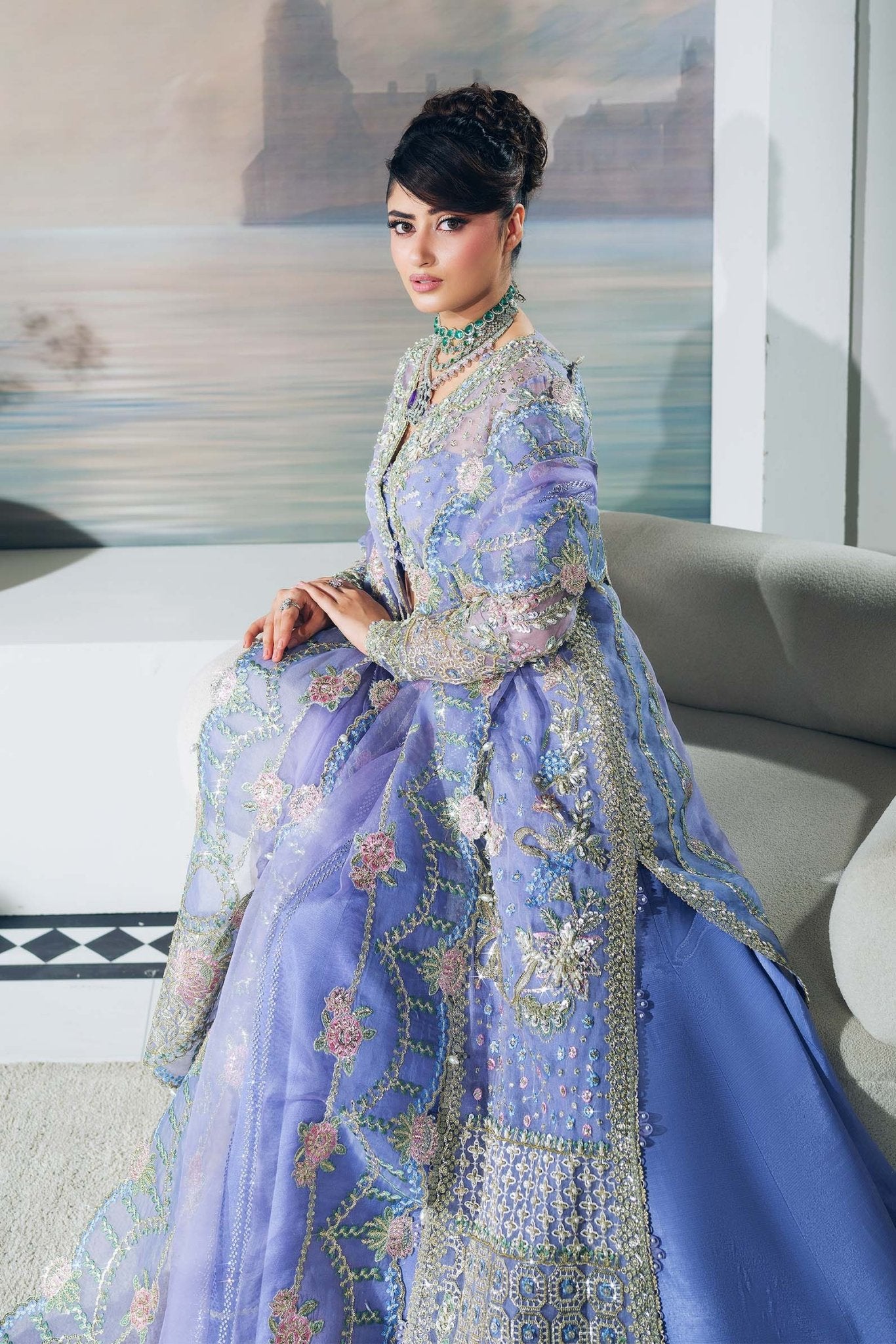 Maryam Hussain | Wedding Collection 25 | Giya - Wedding Dress - available at Maria Faisal in UK and USA.