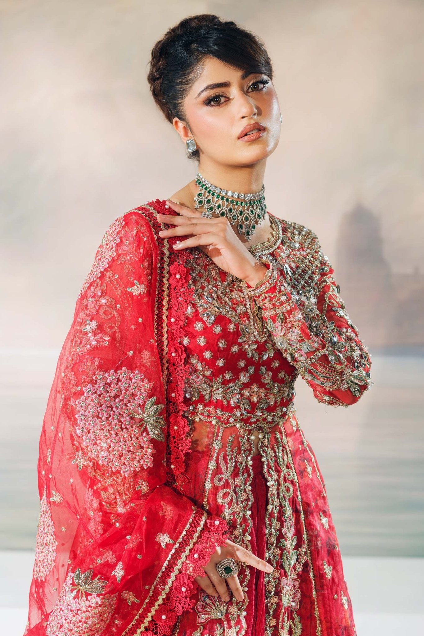 Maryam Hussain | Wedding Collection 25 | Ishq - Wedding Dress - available at Maria Faisal in UK and USA.