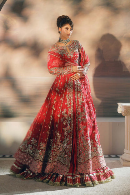 Maryam Hussain | Wedding Collection 25 | Ishq - Wedding Dress - available at Maria Faisal in UK and USA.