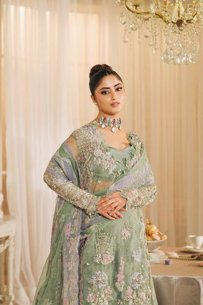 Maryam Hussain | Wedding Collection 25 | Janan - Wedding Dress - available at Maria Faisal in UK and USA.