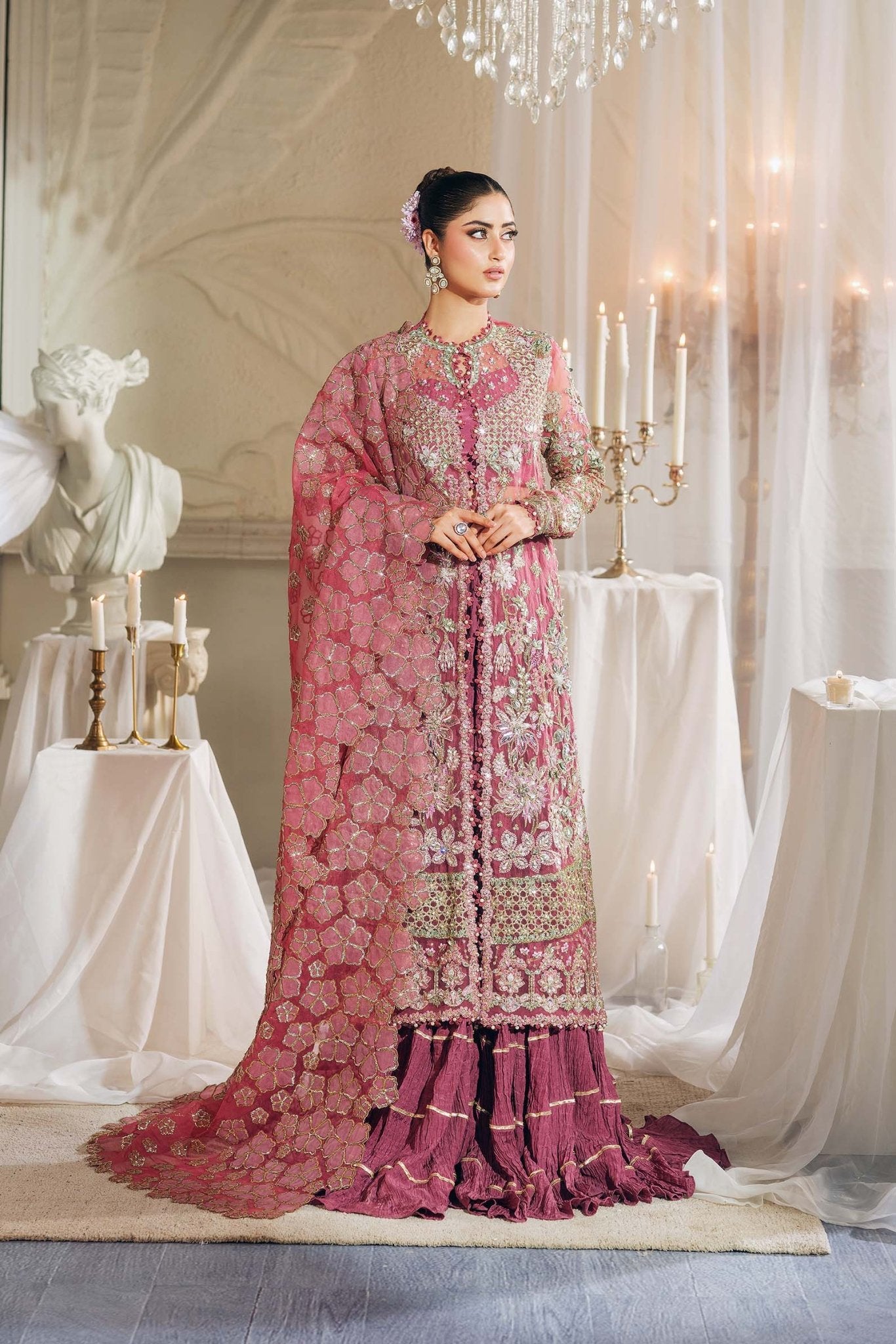 Maryam Hussain | Wedding Collection 25 | Seerat - Wedding Dress - available at Maria Faisal in UK and USA.