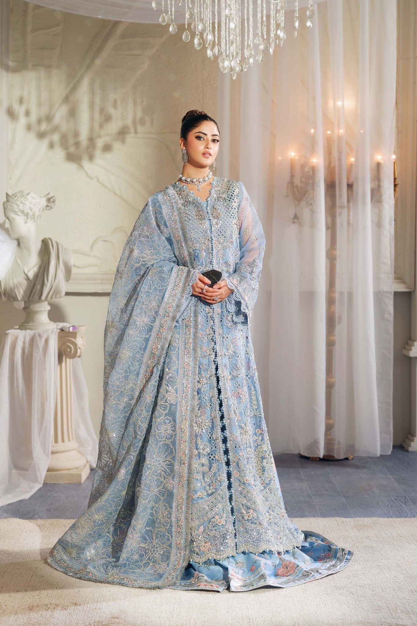 Maryam Hussain | Wedding Collection 25 | Zuri - Wedding Dress - available at Maria Faisal in UK and USA.