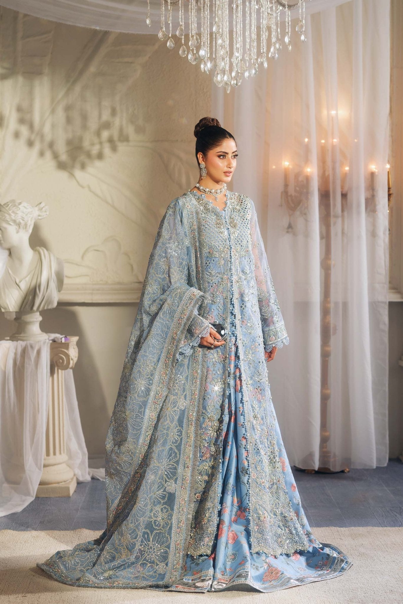 Maryam Hussain | Wedding Collection 25 | Zuri - Wedding Dress - available at Maria Faisal in UK and USA.