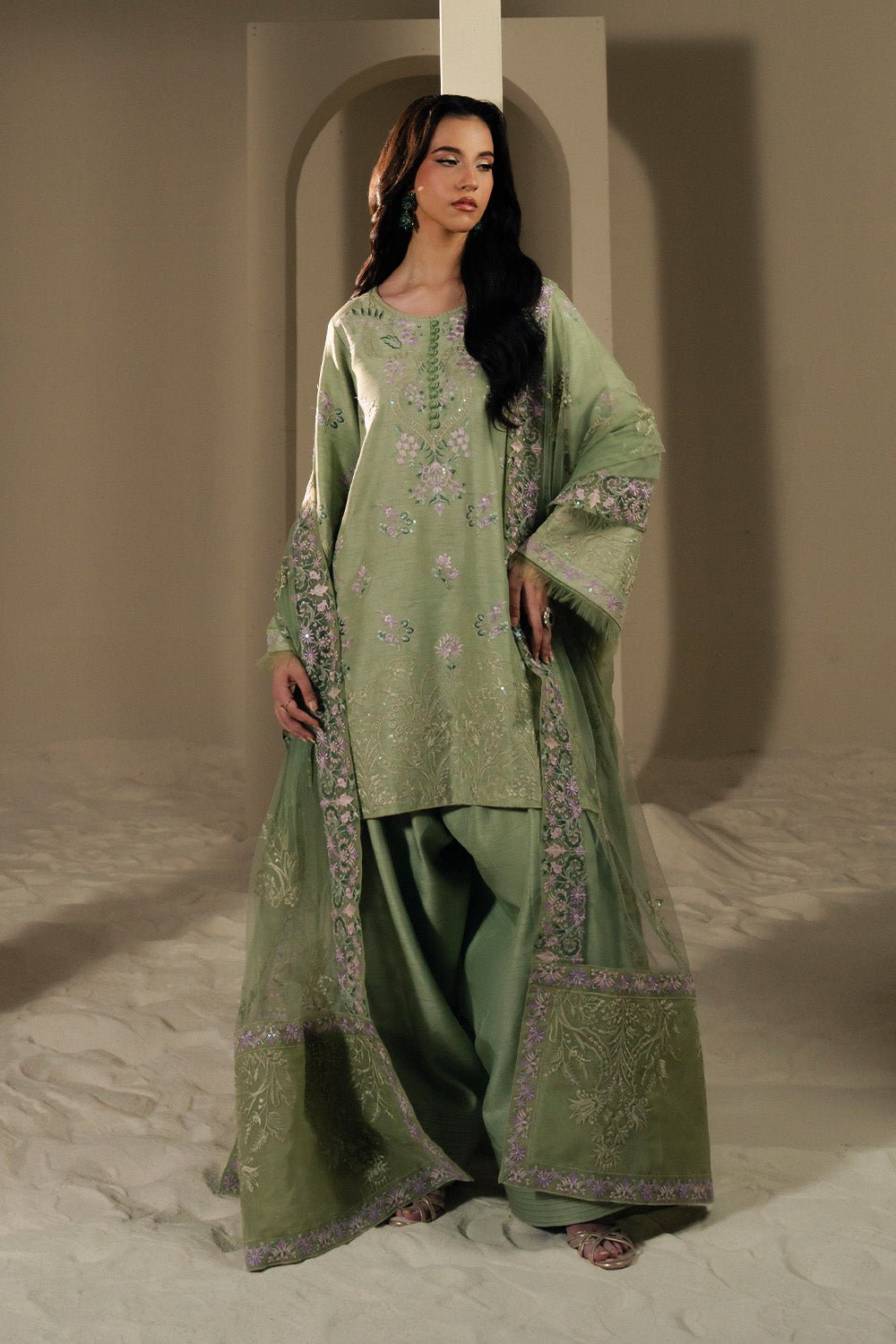 Maryum N Maria | Lyla Pret | IZEEL - MS50372 - Formal Dress - available at Maria Faisal in UK and USA.