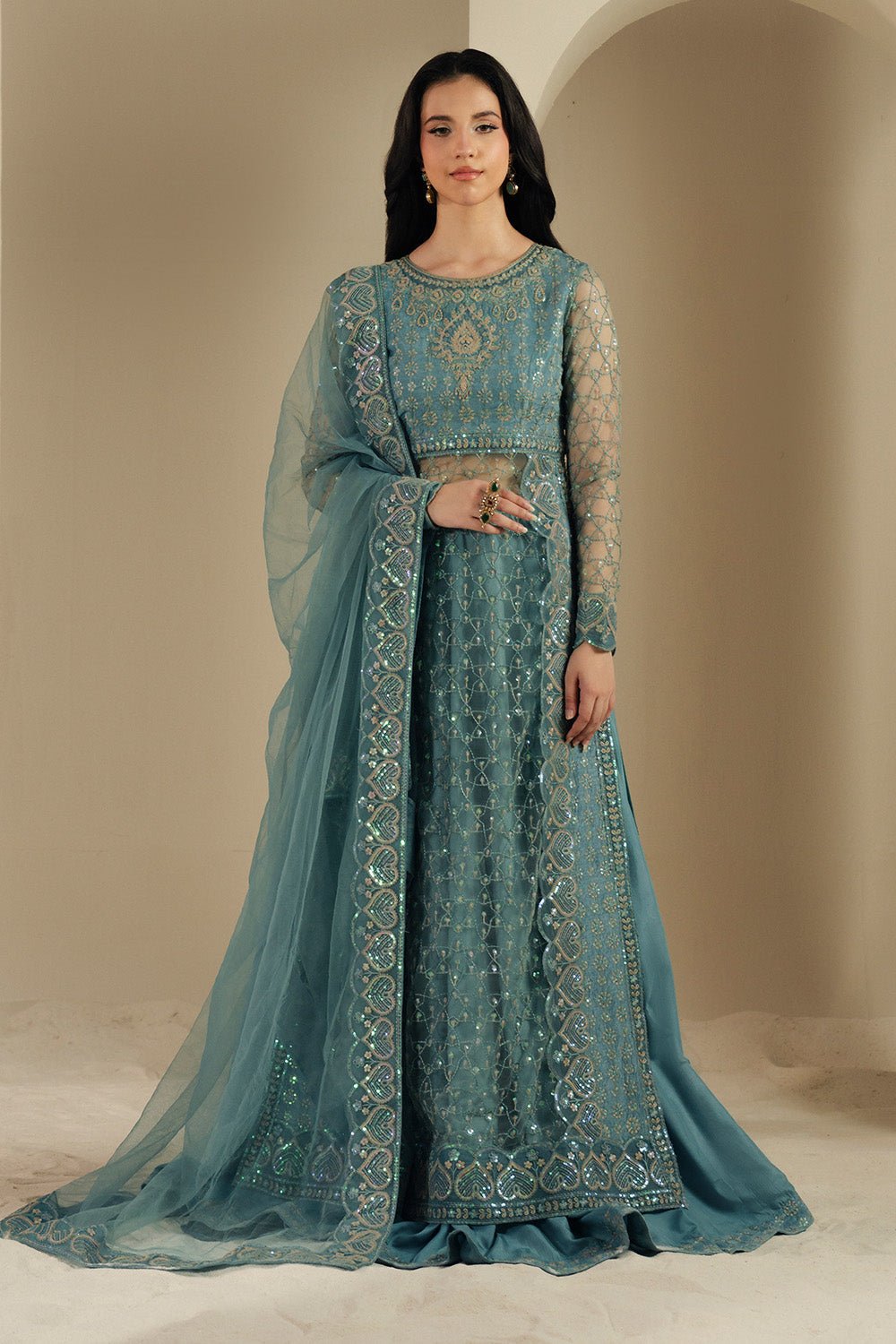 Maryum N Maria | Lyla Pret | KHAIA - MS50375 - Formal Dress - available at Maria Faisal in UK and USA.