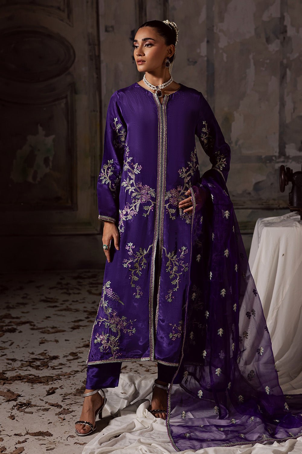 Maryum N Maria | Zarq Festive | AURAA - MSS5842 - Casual Dress - available at Maria Faisal in UK and USA.