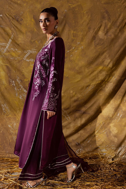 Maryum N Maria | Zarq Festive | ELAAN - MSS5839 - Casual Dress - available at Maria Faisal in UK and USA.