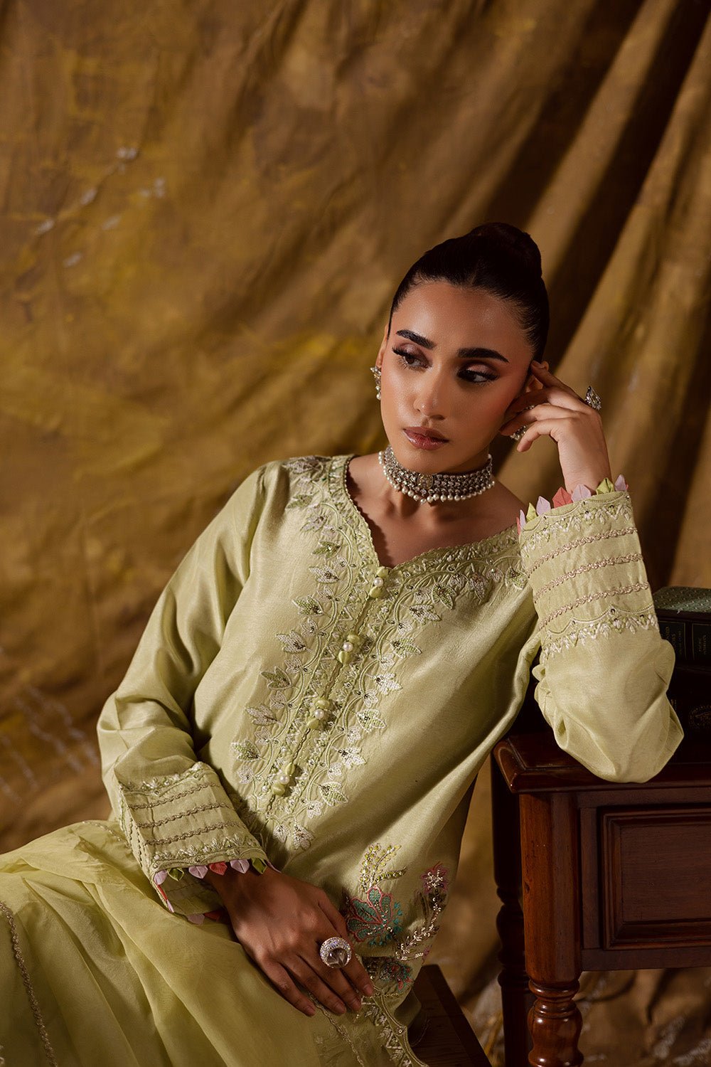 Maryum N Maria | Zarq Festive | FARES - MSS5830 - Casual Dress - available at Maria Faisal in UK and USA.
