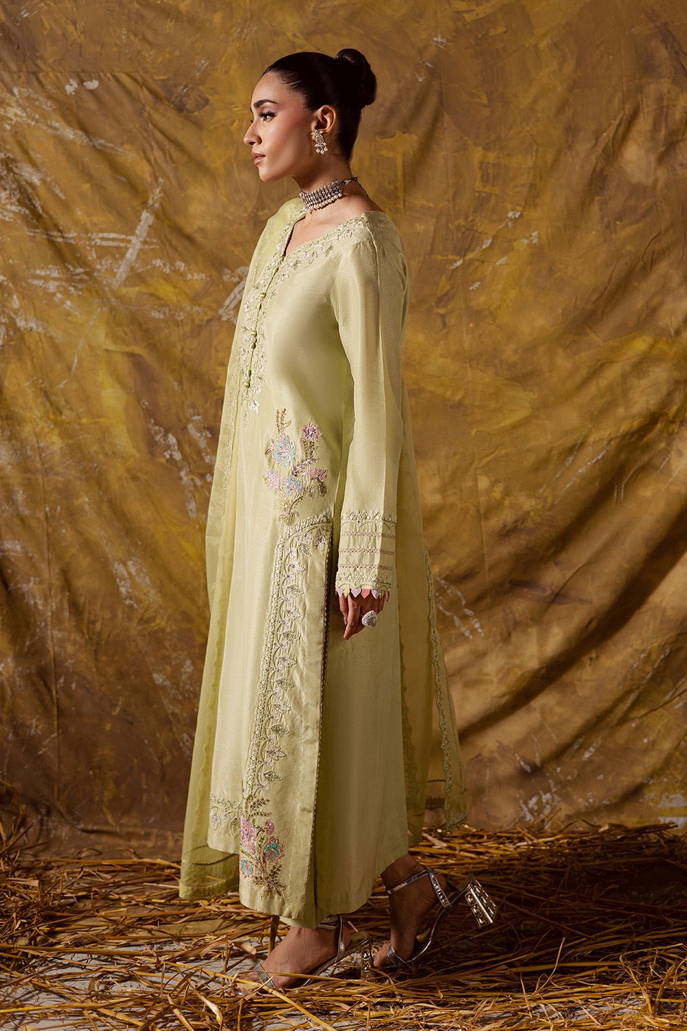 Maryum N Maria | Zarq Festive | FARES - MSS5830 - Casual Dress - available at Maria Faisal in UK and USA.