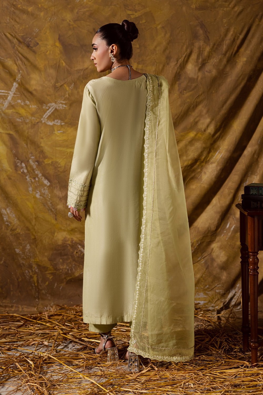 Maryum N Maria | Zarq Festive | FARES - MSS5830 - Casual Dress - available at Maria Faisal in UK and USA.