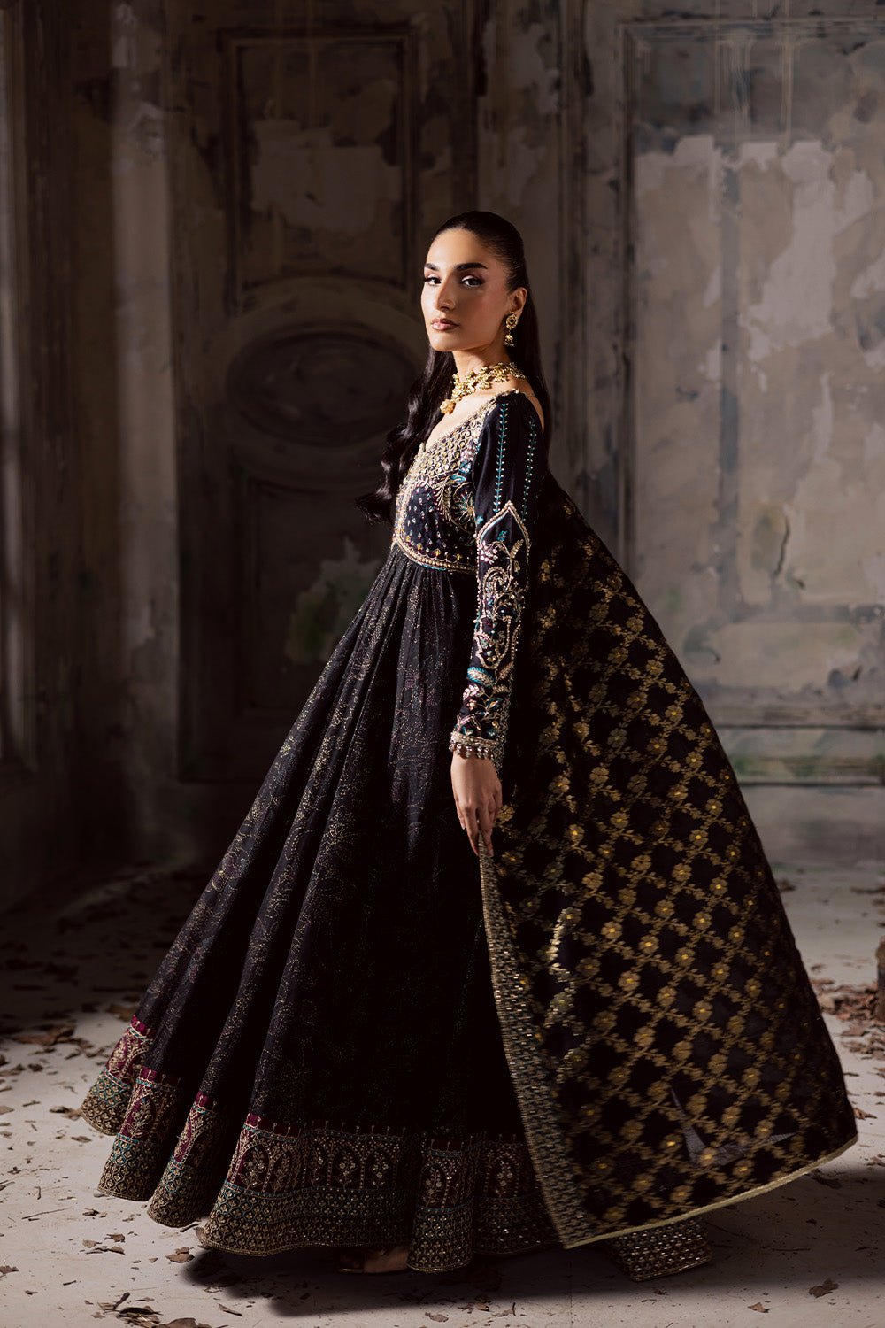 Maryum N Maria | Zarq Festive | MUSY - MSS5835 - Casual Dress - available at Maria Faisal in UK and USA.