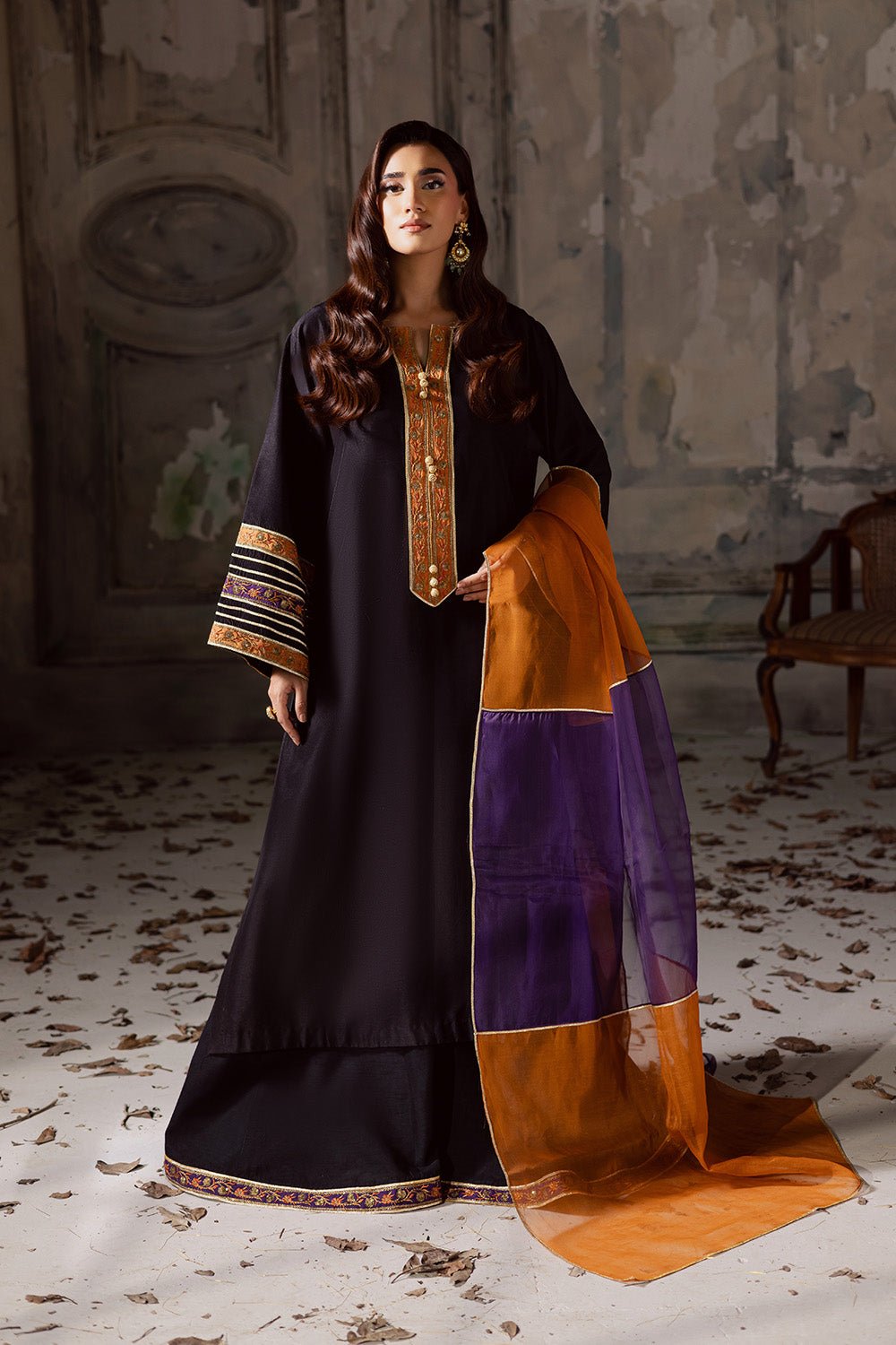 Maryum N Maria | Zarq Festive | OPHERAA - MSS5841 - Casual Dress - available at Maria Faisal in UK and USA.