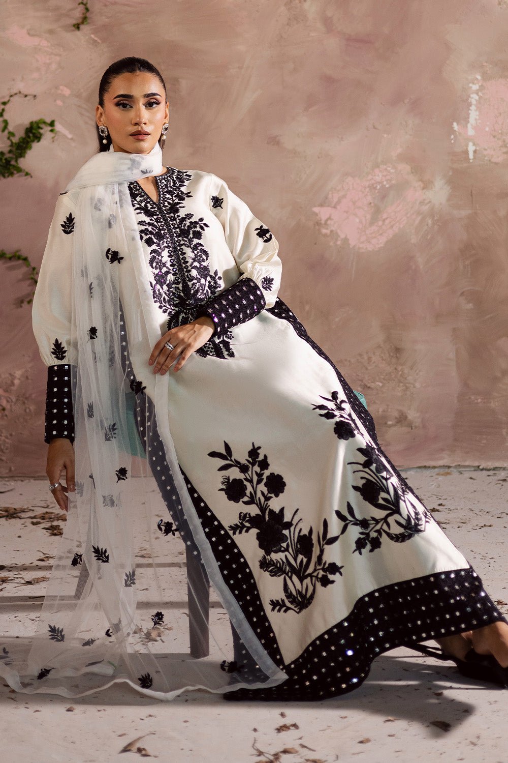 Maryum N Maria | Zarq Festive | SEPHORAA - MSS5838 - Casual Dress - available at Maria Faisal in UK and USA.