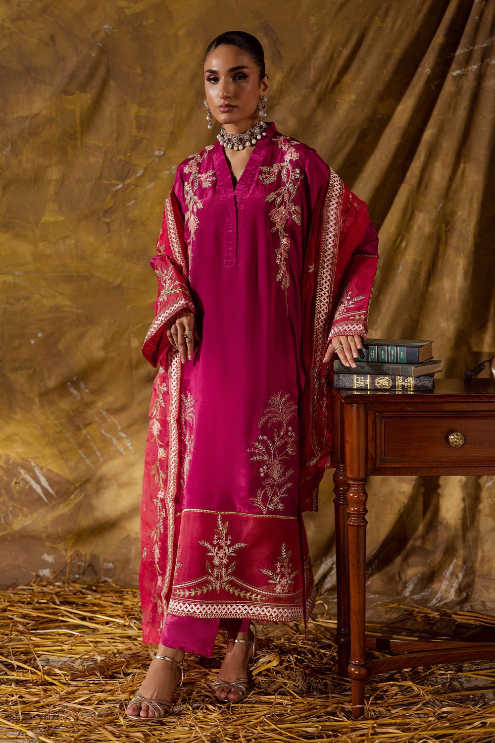Maryum N Maria | Zarq Festive | SUNY - MSS5840 - Casual Dress - available at Maria Faisal in UK and USA.
