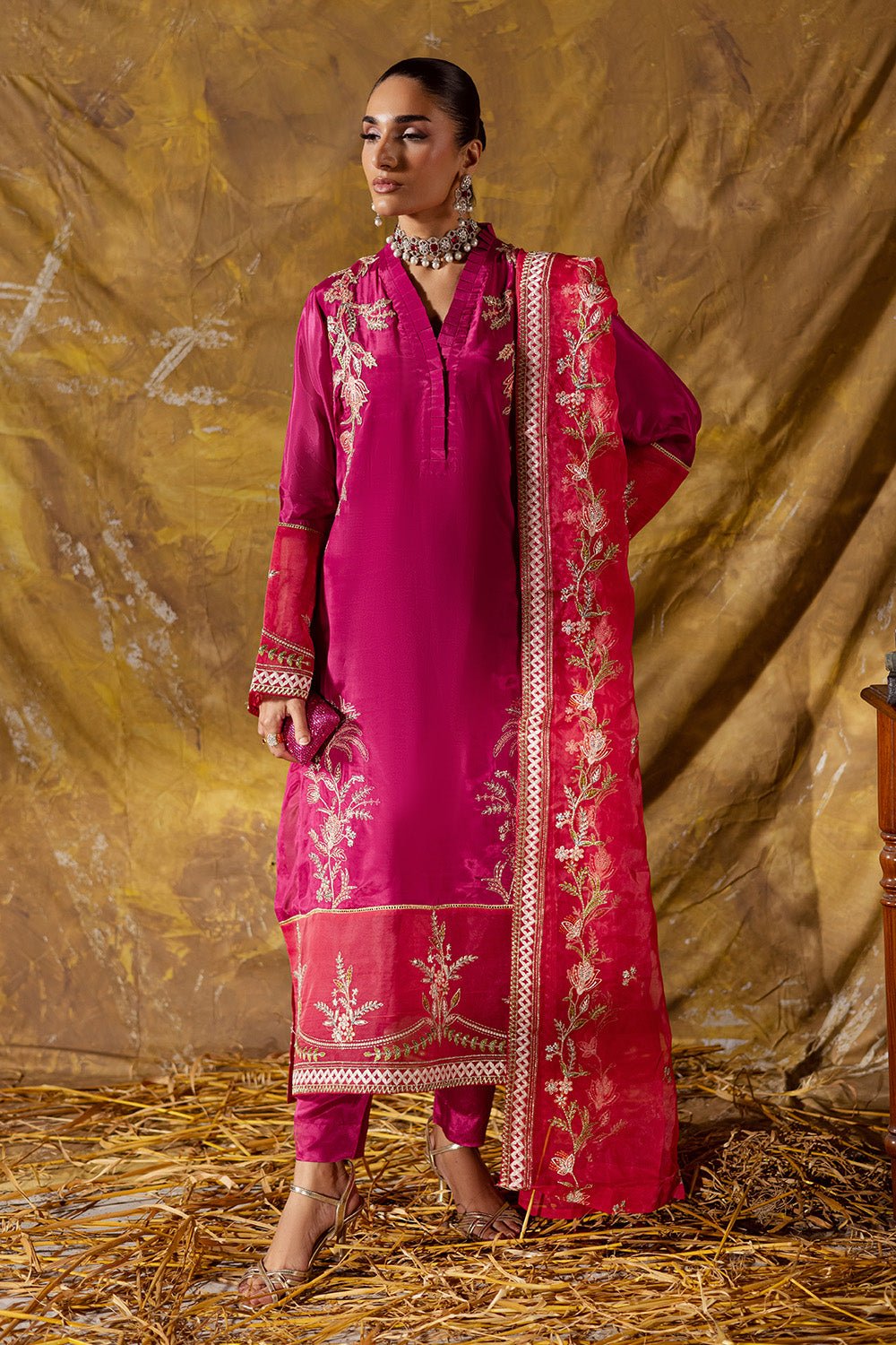 Maryum N Maria | Zarq Festive | SUNY - MSS5840 - Casual Dress - available at Maria Faisal in UK and USA.