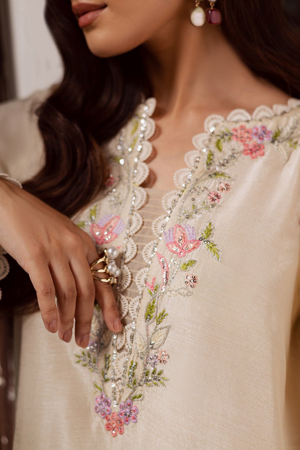 Maryum N Maria | Zarq Festive | ZEEVA - MSS5831 - Casual Dress - available at Maria Faisal in UK and USA.