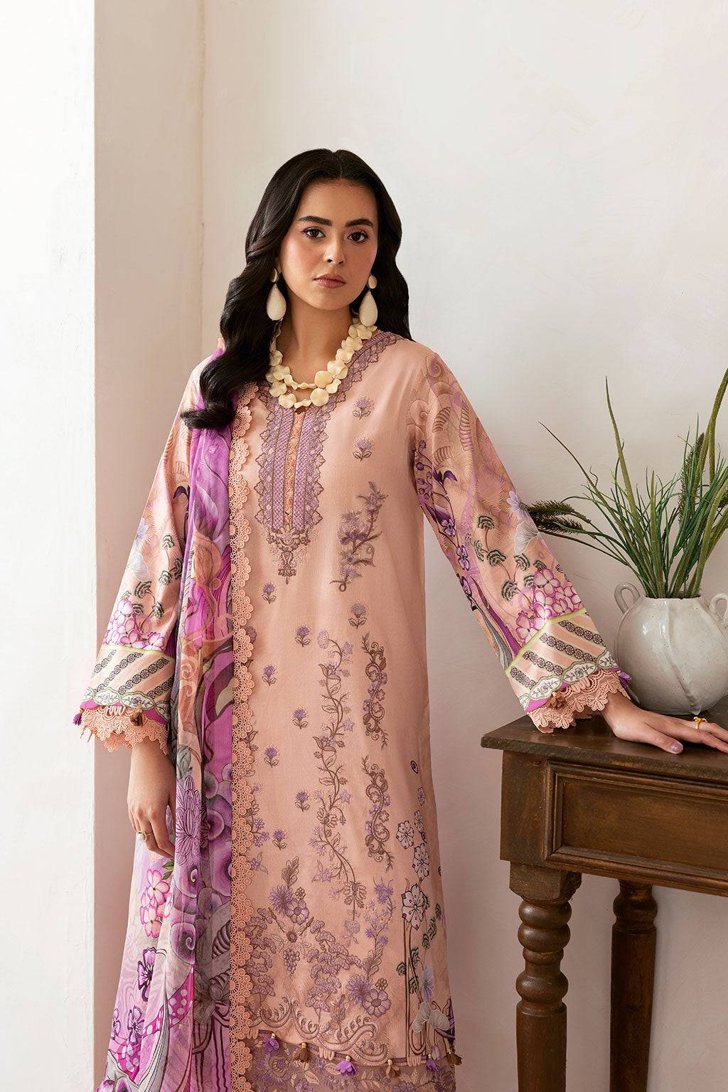 Ramsha | Mashaal Luxury Lawn | L-1411 by Maria Faisal - Registered Vendor of : Ramsha - type : Ladies Clothes - 100% original wedding dresses