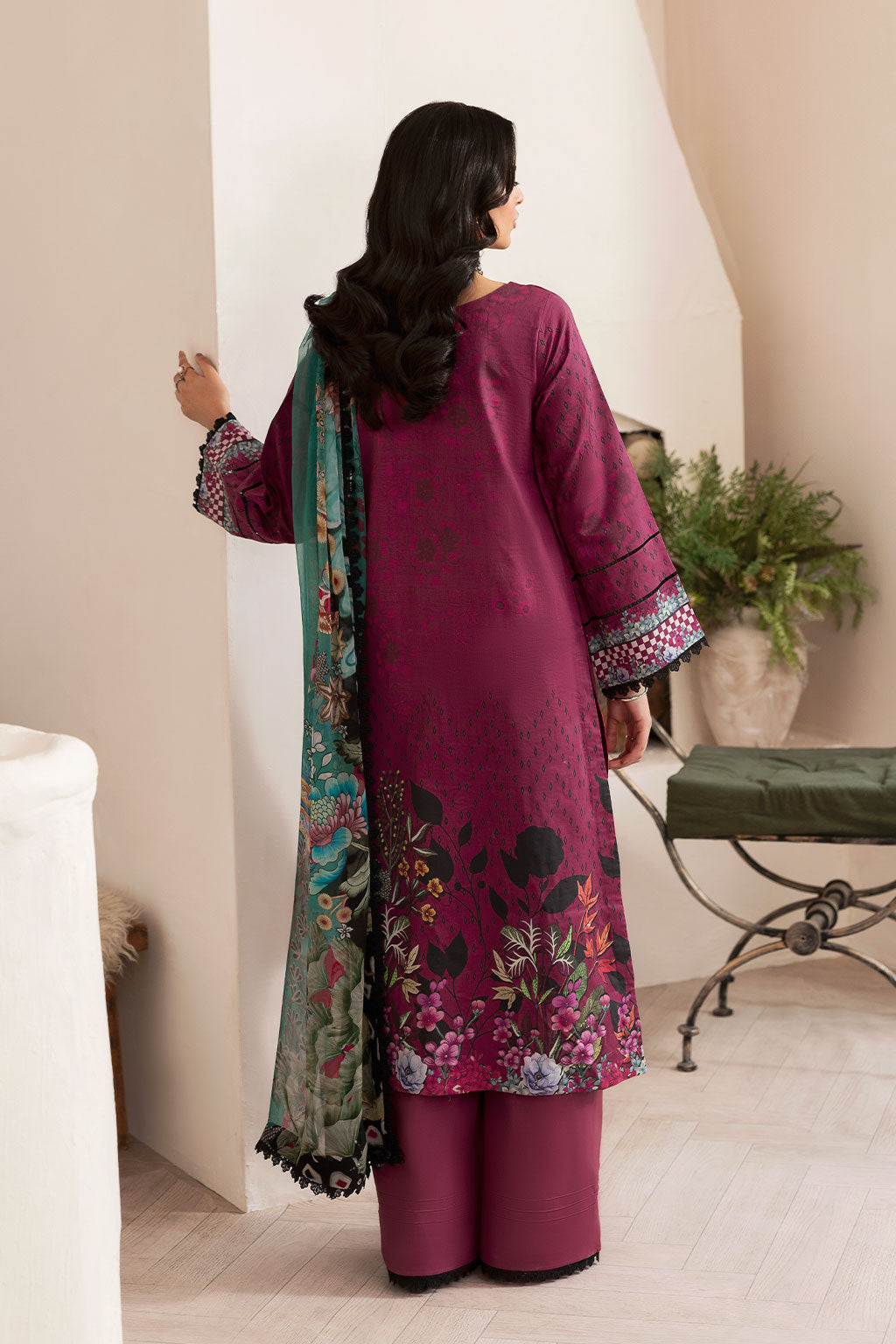 Ramsha | Mashaal Luxury Lawn |  L-1402 - Ladies Clothes - Maria Faisal