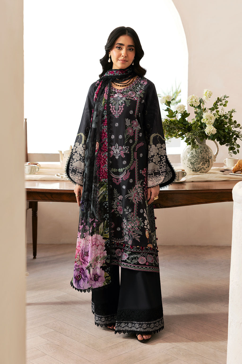 Ramsha | Mashaal Luxury Lawn | L-1403 - Ladies Clothes - Maria Faisal