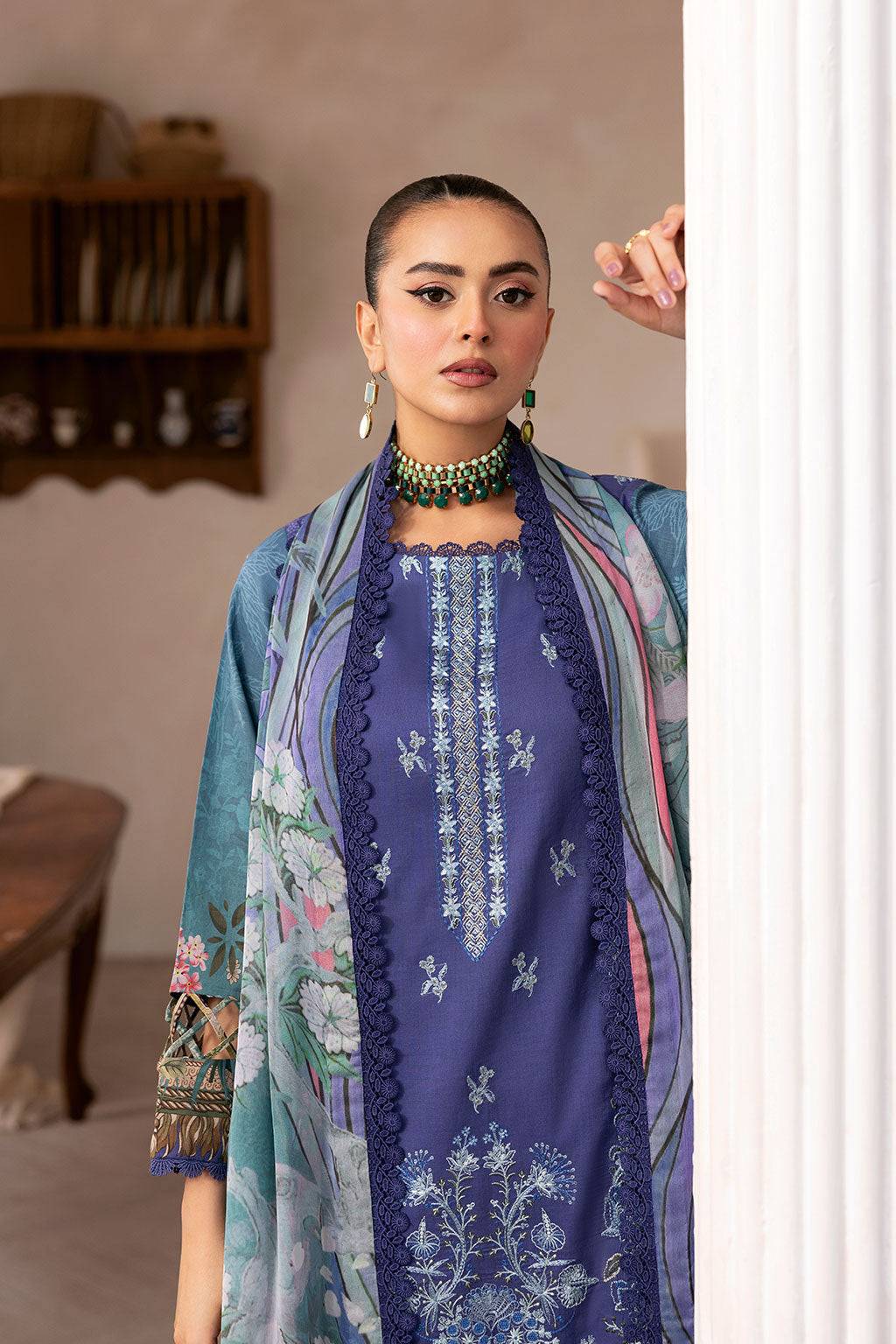 Ramsha | Mashaal Luxury Lawn | L-1412 by Maria Faisal - Registered Vendor of : Ramsha - type : Ladies Clothes - 100% original wedding dresses