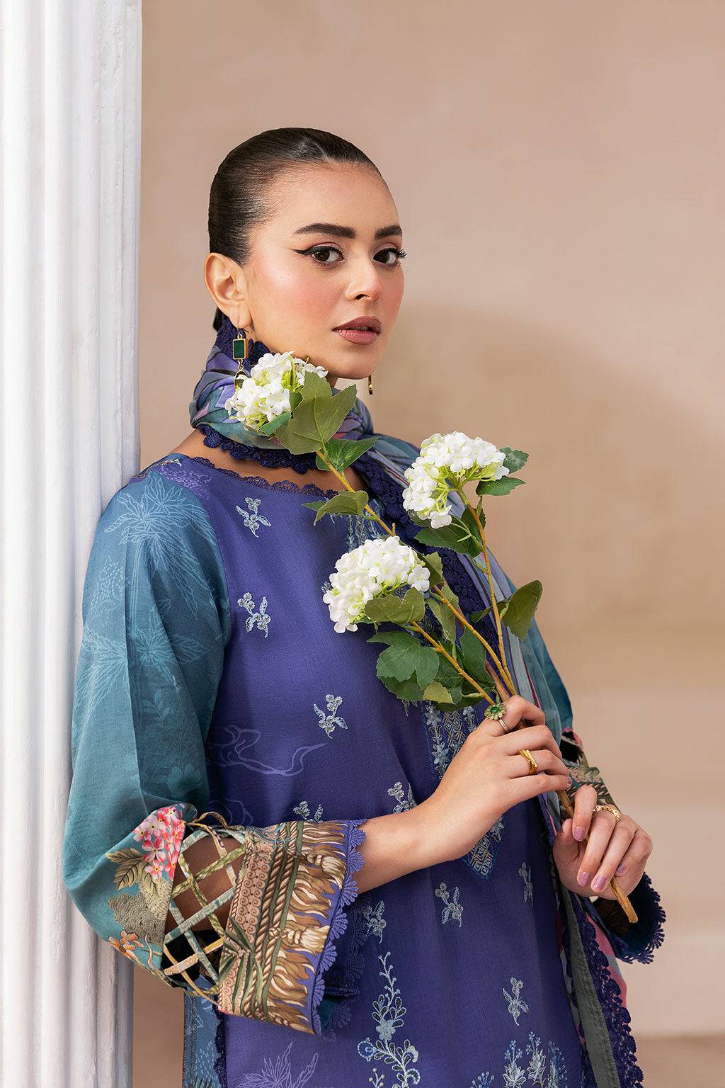 Ramsha | Mashaal Luxury Lawn | L-1412 by Maria Faisal - Registered Vendor of : Ramsha - type : Ladies Clothes - 100% original wedding dresses