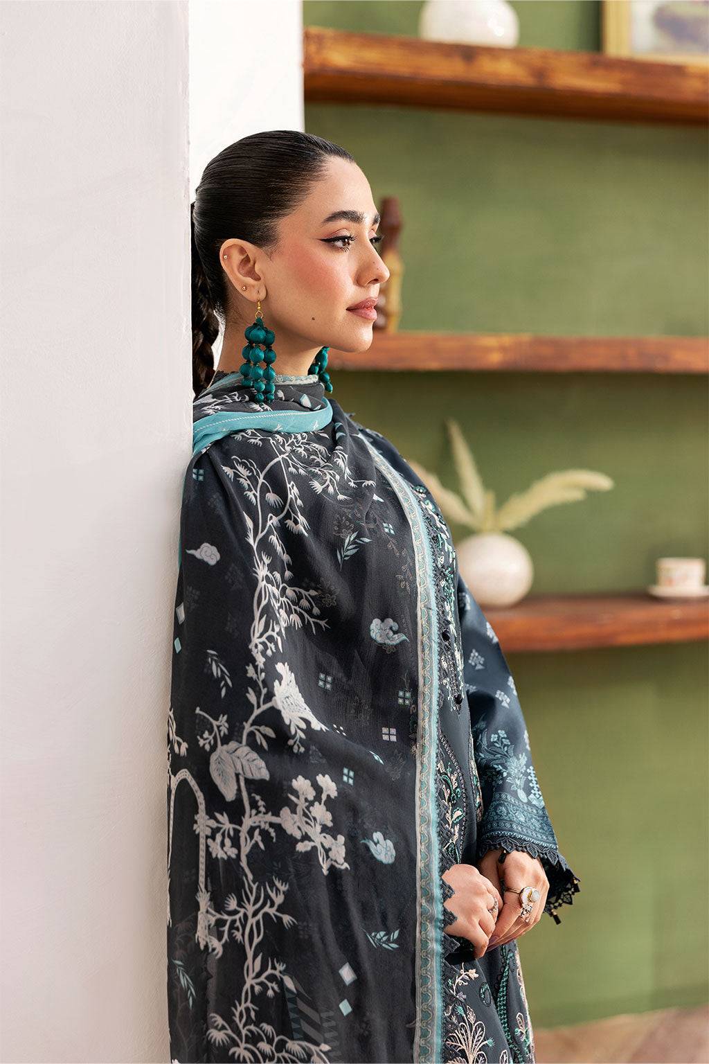 Ramsha | Mashaal Luxury Lawn | L-1408 by Maria Faisal - Registered Vendor of : Ramsha - type : Ladies Clothes - 100% original wedding dresses