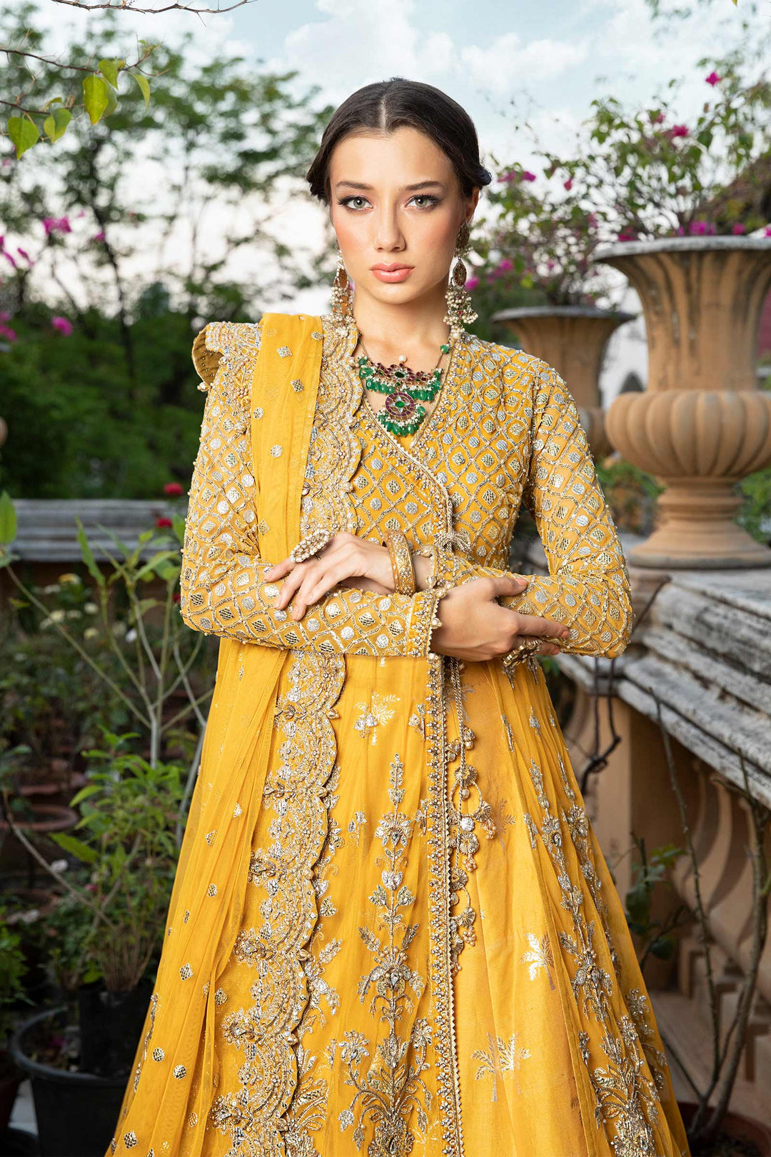 Maria B | Bridal Couture | Nura - Designer Dress with Intricate embroidery and embellishments. Shop elegent wedding dress at Maria Faisal.