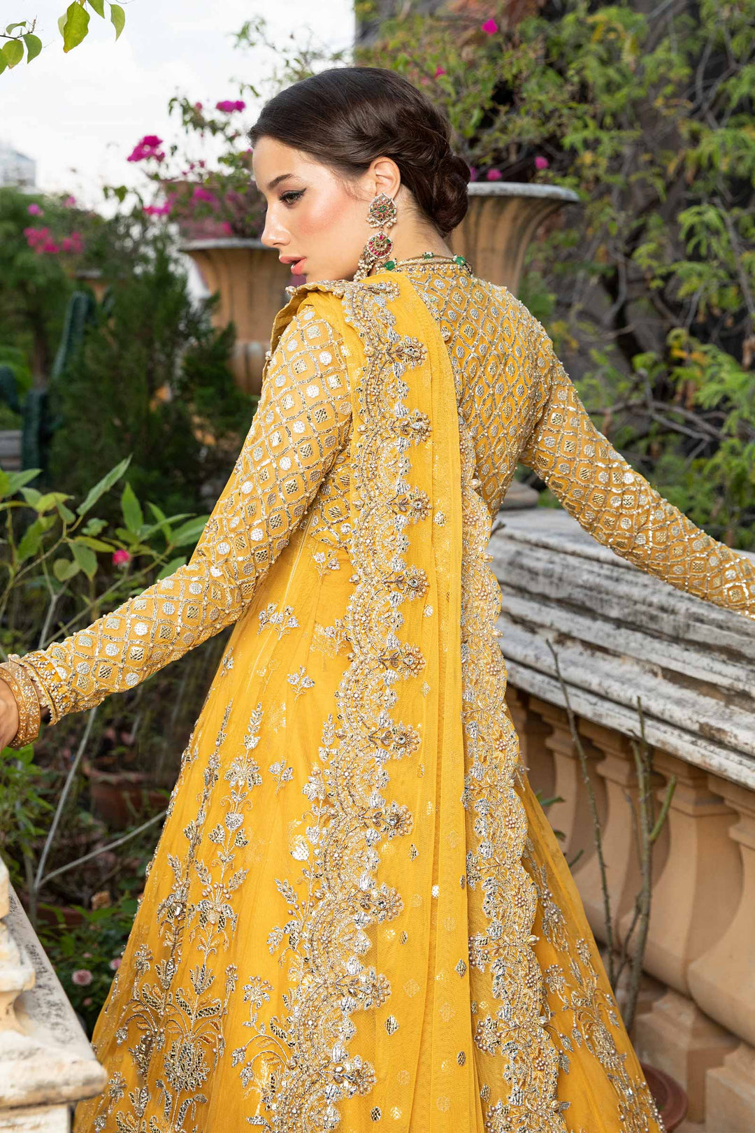 Maria B | Bridal Couture | Nura - Designer Dress with Intricate embroidery and embellishments. Shop elegent wedding dress at Maria Faisal.