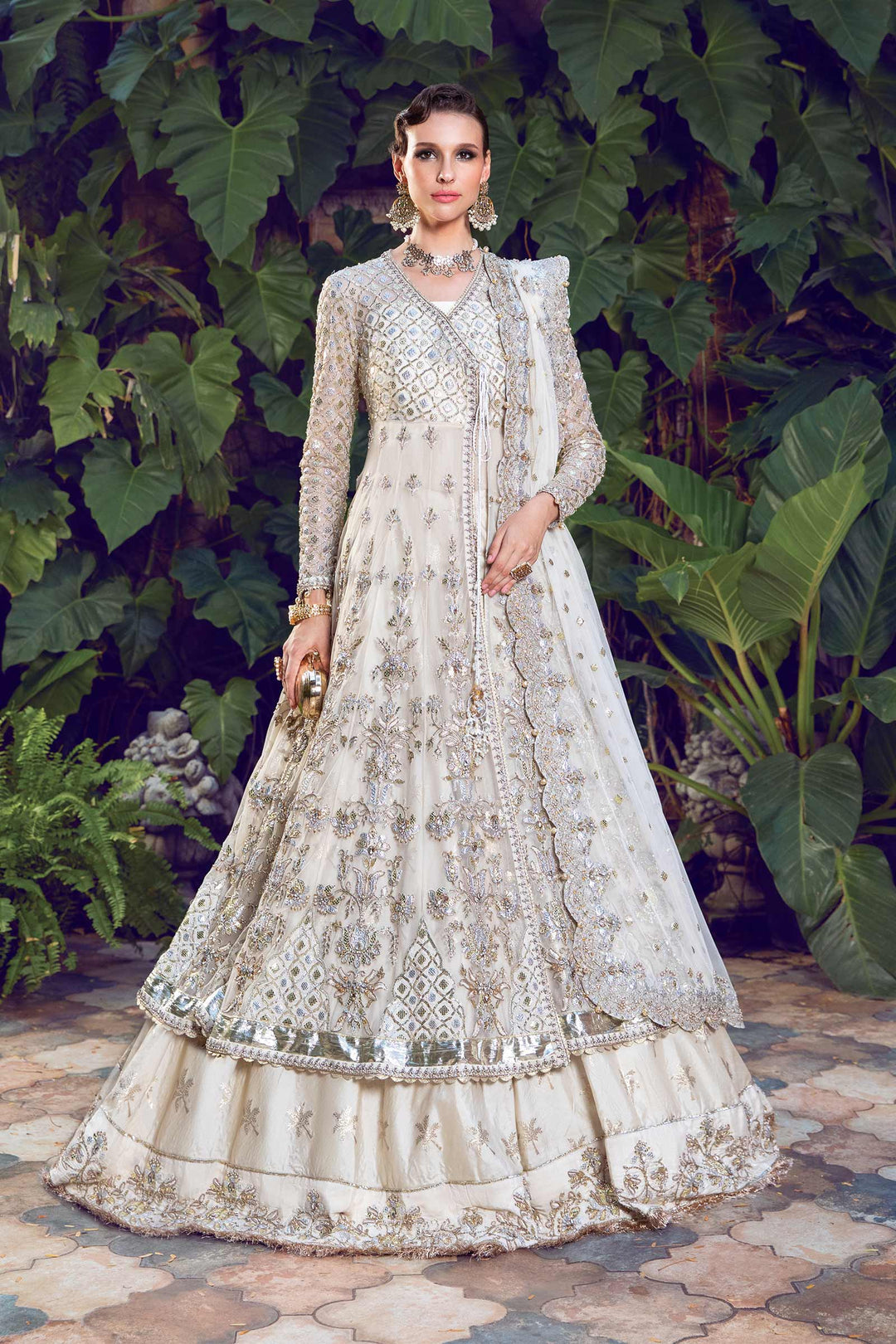 Maria B | Bridal Couture | Iyla - Designer Dress with Intricate embroidery and embellishments. Shop elegent wedding dress at Maria Faisal.