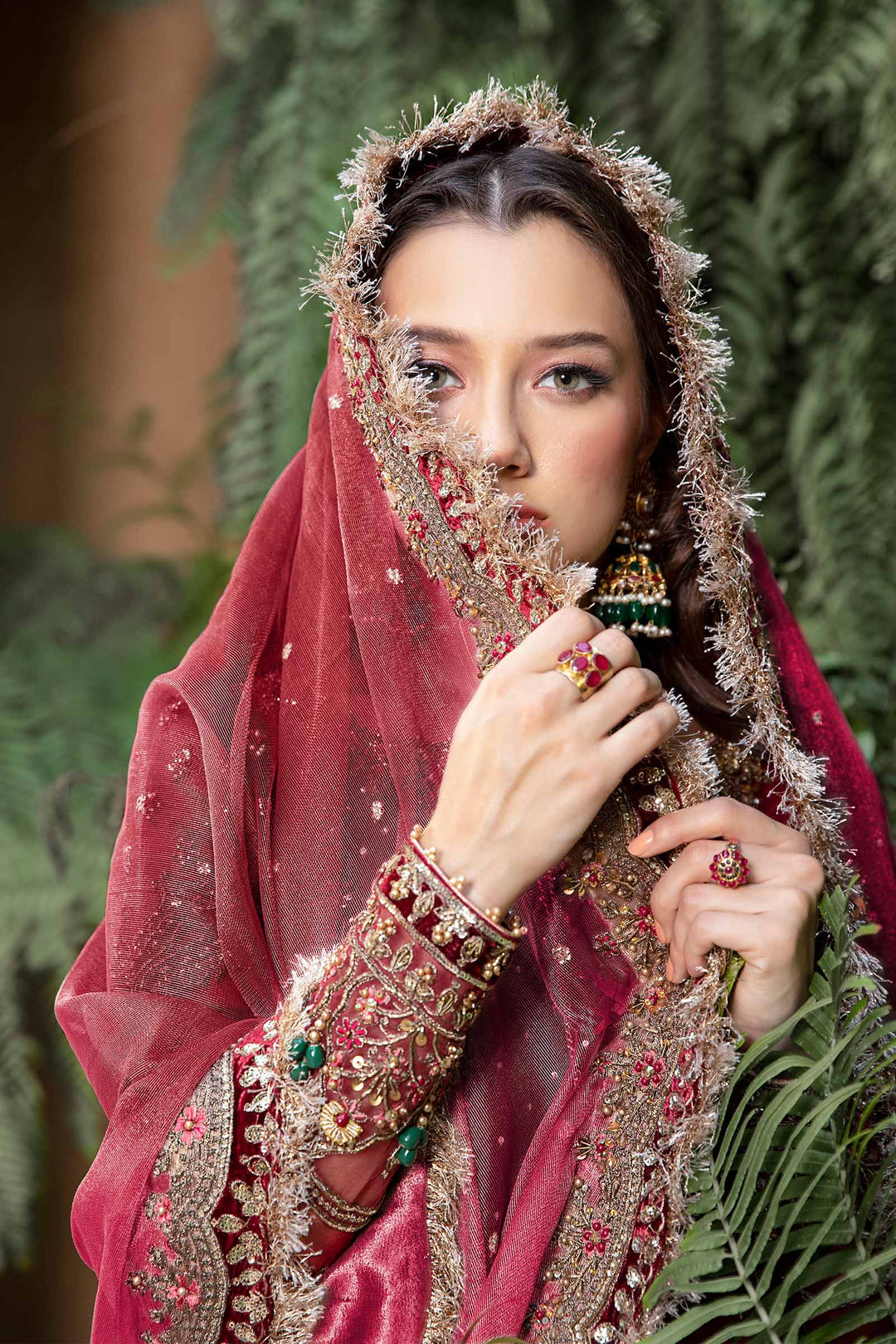 Maria B | Bridal Couture | Shireen - Designer Dress with Intricate embroidery and embellishments. Shop elegent wedding dress at Maria Faisal.