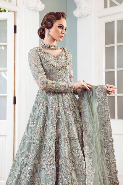 Maria B | Bridal Couture | Chantrea - Designer Dress with Intricate embroidery and embellishments. Shop elegent wedding dress at Maria Faisal.