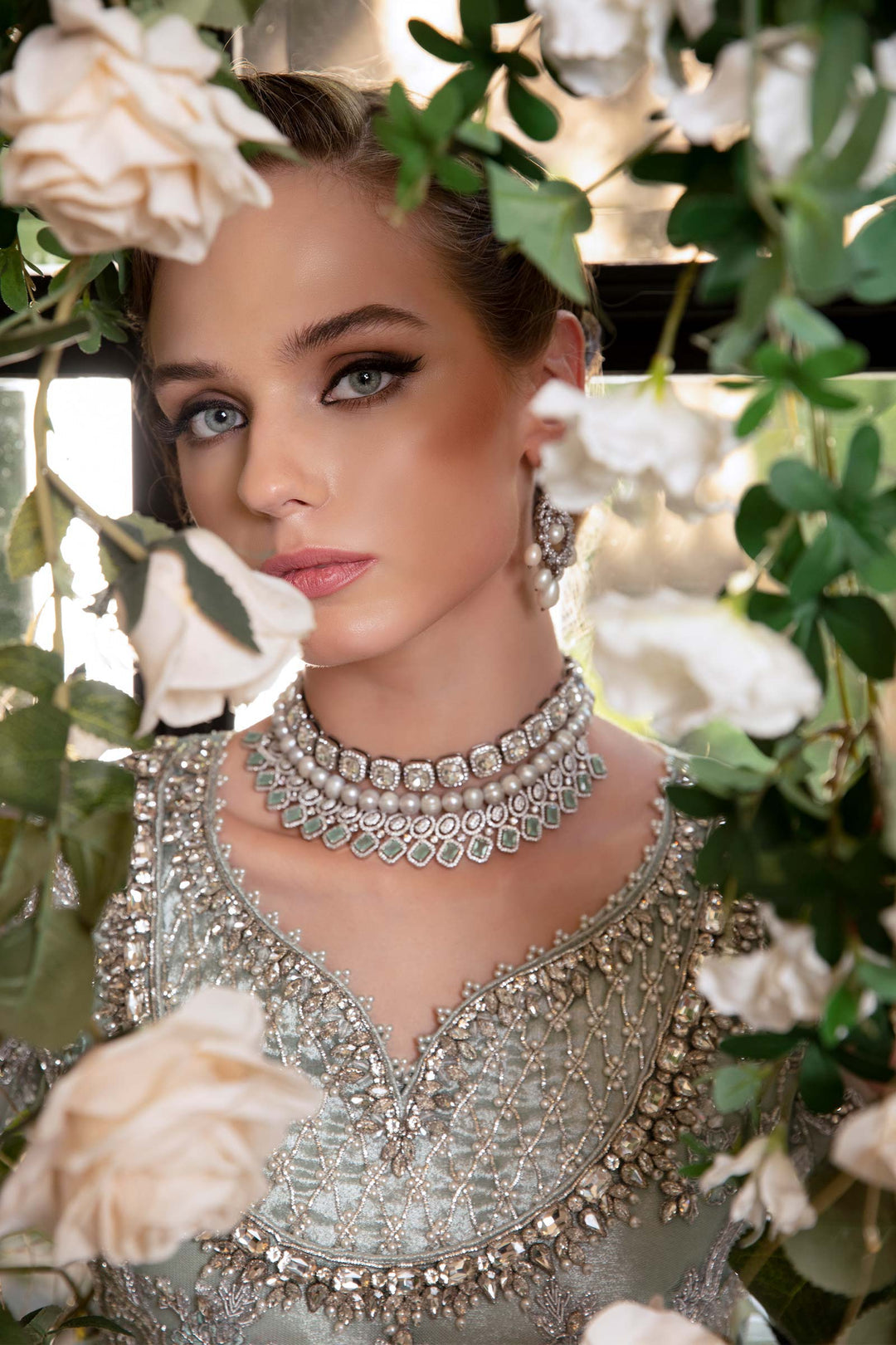 Maria B | Bridal Couture | Chantrea - Designer Dress with Intricate embroidery and embellishments. Shop elegent wedding dress at Maria Faisal.