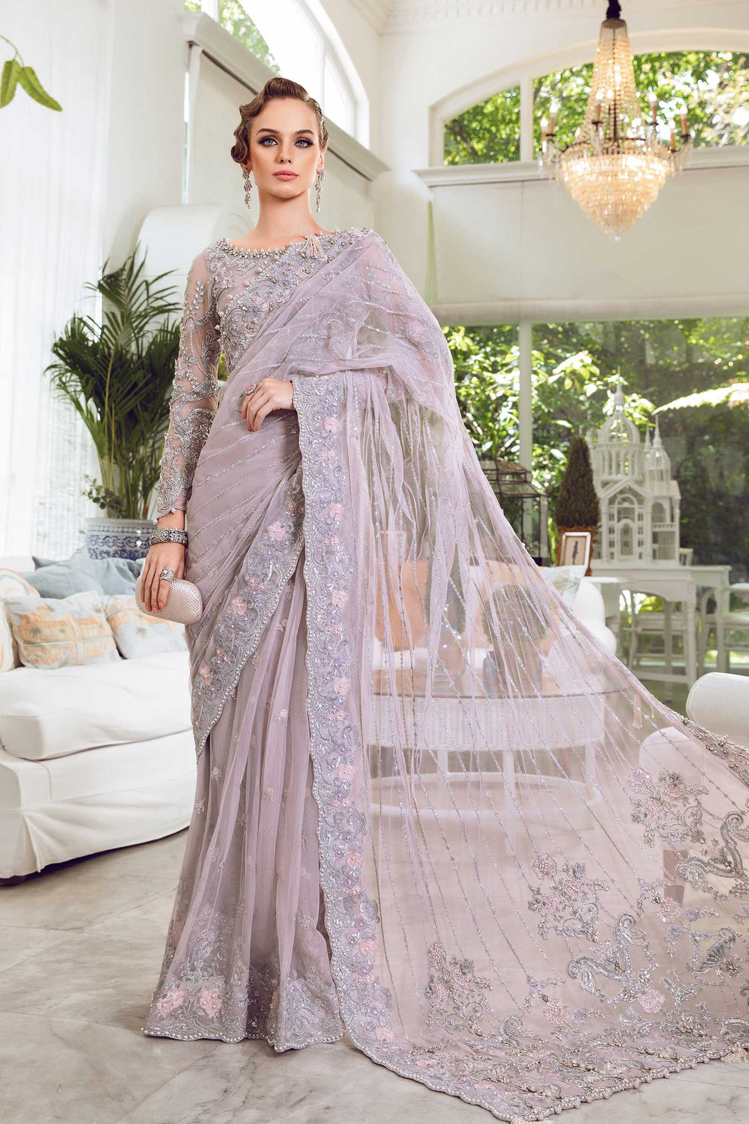 Maria B | Bridal Couture | Rozanne - Designer Dress with Intricate embroidery and embellishments. Shop elegent wedding dress at Maria Faisal.