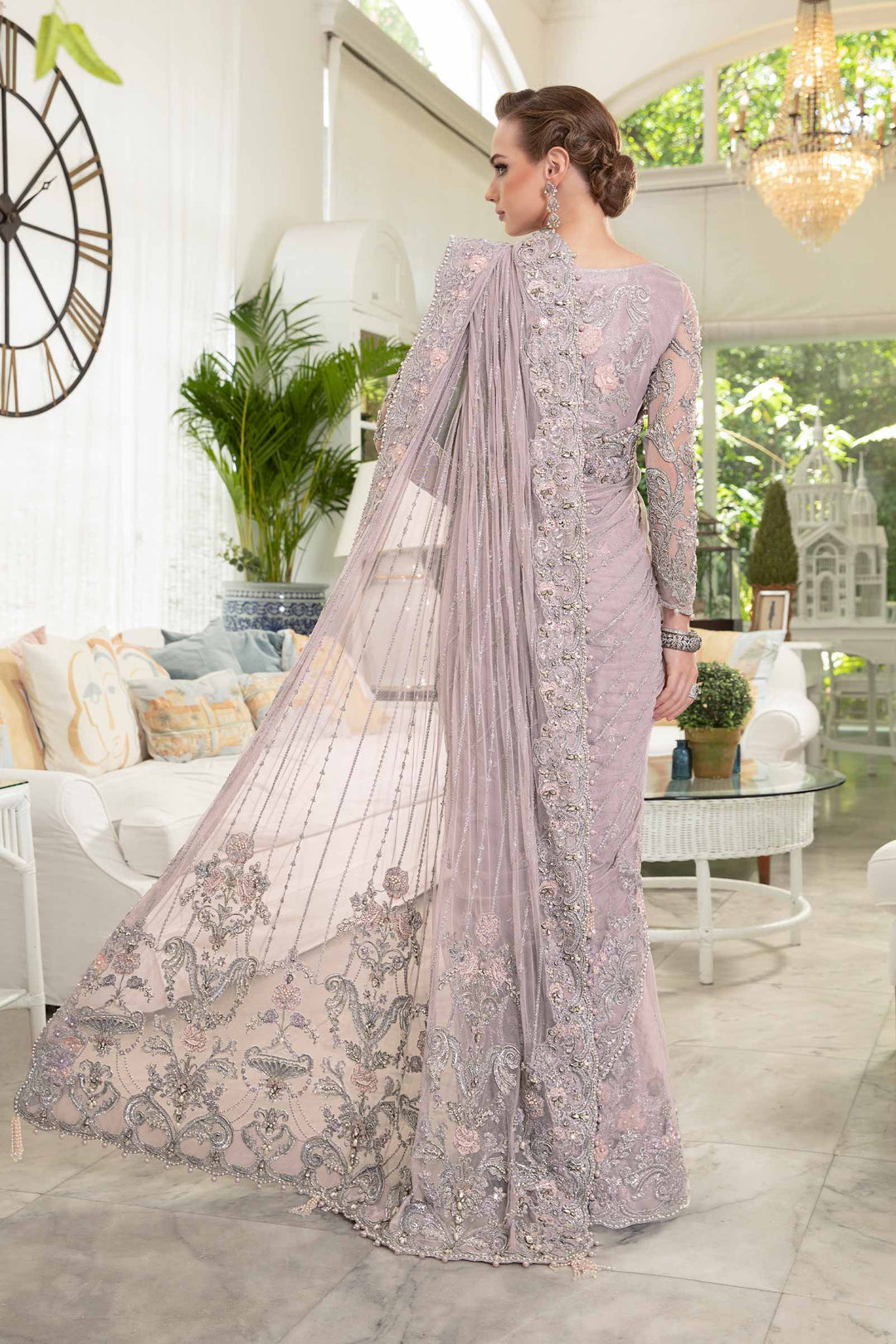 Maria B | Bridal Couture | Rozanne - Designer Dress with Intricate embroidery and embellishments. Shop elegent wedding dress at Maria Faisal.