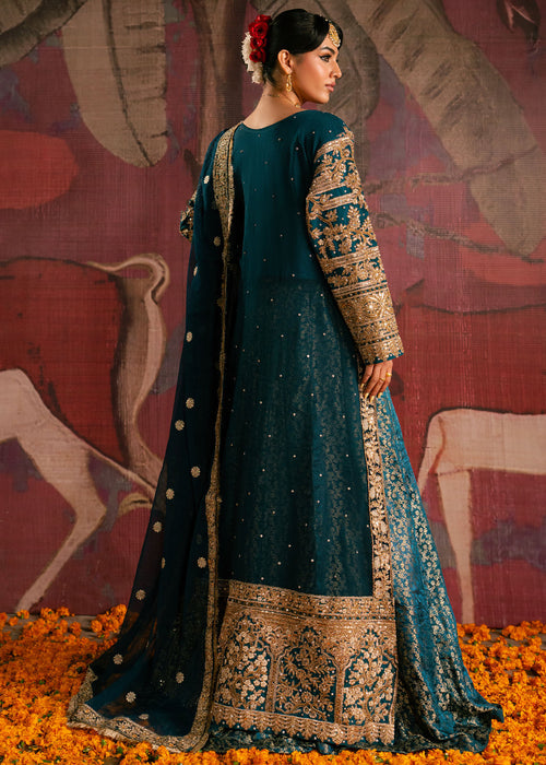 Haseens | Gehna Formals | Zarkash - Dress - available at Maria Faisal in UK and USA.