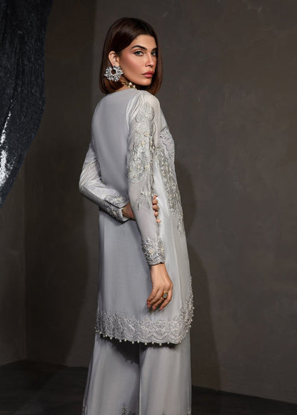 Saira Shakira | Zarae Luxury Pret | Saffron - Dress - available at Maria Faisal in UK and USA.