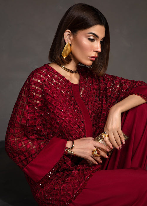 Saira Shakira | Zarae Luxury Pret | Rosa - Dress - available at Maria Faisal in UK and USA.