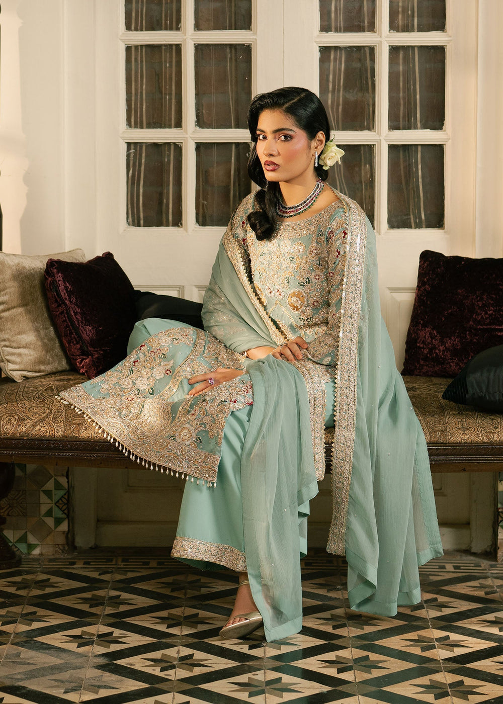 Haseens | Nawabzadi Formals |  Sarveen - Dress - available at Maria Faisal in UK and USA.